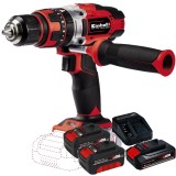 Einhell TE-CD 18/48 Li-i PXC + Starter Kit + Twinpack - Masina de gaurit si insurubat cu percutie 48 Nm + Set 1 acumulator si incarcator Li-Ion 18 V 2