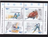 ROMANIA 2014 - JOCURILE OLIMPICE DE IARNA SOCHI, MINICOALA, MNH - LP 2014, Sport, Nestampilat