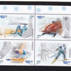 ROMANIA 2014 - JOCURILE OLIMPICE DE IARNA SOCHI, MINICOALA, MNH - LP 2014