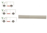 Panou reparatie lateral Mercedes Sprinter, 1996-2007, VW LT II 05.96-12.2005 Partea Stanga, Lateral, cu segmente , inaltime 150 mm,
