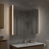 vidaXL Dulap cu oglindă pentru baie Stejar artizanal 889270