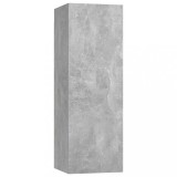 Cumpara ieftin Comoda TV, gri beton, 30,5x30x90 cm, lemn prelucrat