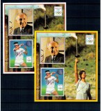 Paraguay 1989 - Jocurile Olimpice Barcelona, blocuri neuzate, ambele tipuri