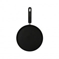 Tigaie clatite cu inductie, Euroceramic, 25x2 cm (Dxh), acoperire non-stick, antiaderenta, aluminiu, Negru