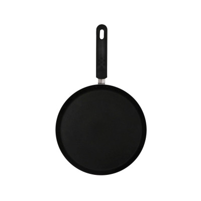 Tigaie clatite cu inductie, Euroceramic, 25x2 cm (Dxh), acoperire non-stick, antiaderenta, aluminiu, Negru foto