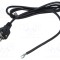 Cablu 3x1mm2 CEE 7/7 mufă PVC 1,8m negru 16A POS