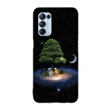 Husa compatibila cu Oppo A15s model Space love story, Silicon, TPU, Viceversa, Transparent, Carcasa