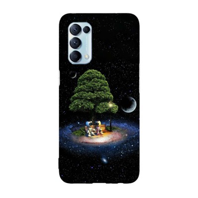 Husa compatibila cu Oppo A15s model Space love story, Silicon, TPU, Viceversa foto