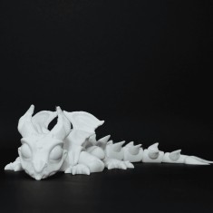 Dragonița Saphira Articulată 3D, de pictat - 29 cm