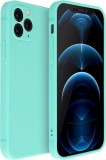 Husa de protectie din silicon pentru Samsung Galaxy A53 5G, SoftTouch, interior microfibra, Turcoaz, Oem