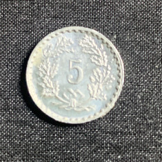 Moneda (token) 5 rappen Elvetia