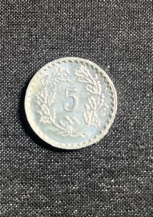 Moneda (token) 5 rappen Elvetia