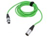 Cablu XLR 3m Verde 3pin Masculin-Feminin