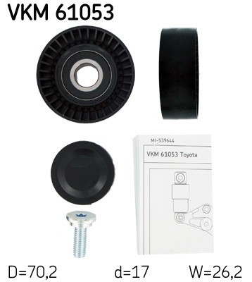 SKF VKM 61053 Rola ghidare/conducere, curea transmisie