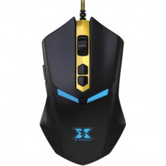 Mouse gaming X by Serioux Tormod, 4000 DPI, USB, Negru/Galben foto