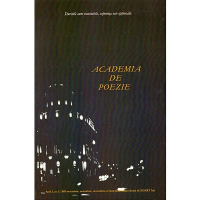 colectiv - Academia de poezie. Anul I, Nr.1/2009 - 137229 foto