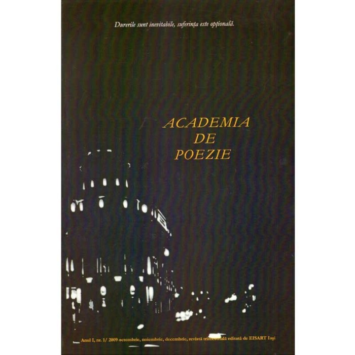 colectiv - Academia de poezie. Anul I, Nr.1/2009 - 137229