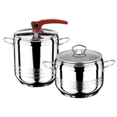 Set de doua oale sub presiune FOXMAG24, cu capac inox si capac yena, capacitate 5L si 7L foto