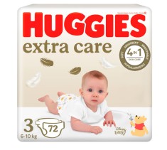 Scutece Huggies extra care 3, 6-10 kg, 72 buc foto