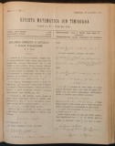 Revista Matematica Timisoara 1925-1926, Anul V, 12 Numere, Gazeta Matematica, Algebra Geometrie, Carte Veche Colectie
