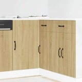 VidaXL Dulap de bază de bucătărie &bdquo;Kalmar&rdquo; din lemn de stejar Sonoma