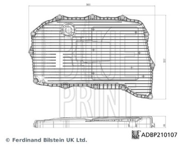 BLUE PRINT ADBP210107 Blue Print Solution Filtru hidraulic, cutie de foto