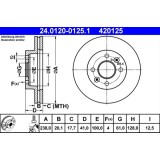 Disc frana ATE 24.0120-0125.1