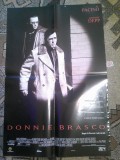 Afis Film Donnie Brasco -1997 regizat de Mike Newell, cu Al Pacino, Johnny Depp , dim.= 67x45cm