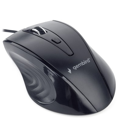 MOUSE GEMBIRD, PC sau NB, cu fir, USB, optic, 1200 dpi, butoane/scroll 4/1, , negru, &amp;quot;MUS-4B-02&amp;quot; (timbru verde 0.18 lei) foto