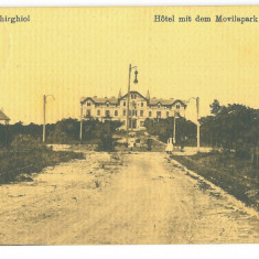 5015 - TECHIRGHIOL, Hotel Movila, Romania - old postcard, CENSOR - used - 1917