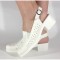 Pantofi albi, usori si comozi cod W129075