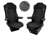 Cumpara ieftin Set huse din piele ecologica pentru MERCEDES ACTROS MP4 (2015-2021) Negru