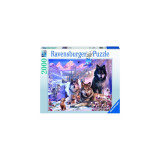 Cumpara ieftin PUZZLE FAMILIE LUPI IARNA, 2000 PIESE, Ravensburger