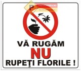 Indicator nu rupeti florile