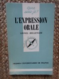 L&#039;expression orale - BELLENGER LIONEL