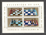 Romania.1984 Olimpiada de sah Herculane-Bl. DR.461, Nestampilat