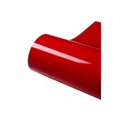 Folie auto PET Premium rosu lucios anti-bule pentru caroserie 18m x 1.52m
