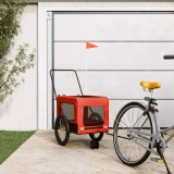 Cumpara ieftin Remorcă bicicletă animale companie portocaliu/negru oxford/fier