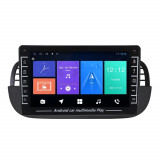 Cumpara ieftin Navigatie dedicata cu Android Fiat 500 2007 - 2015, negru, 1GB RAM, Radio GPS