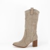 Cizme maro deschis elegante 8615A 114, 40, 41