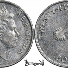 2000, 25 cents - Elizabeth II ( 4th portrait ) - Bermuda
