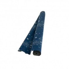 Hartie Floristica DACO, 50x250 cm, 5 Buc/Set, 180 g/m&amp;sup2;, Model Stelute, Albastra, Hartie Creponata Floristica, Hartie pentru Decoratiuni, Rola Hartie C foto