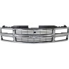 Grila radiator, masca fata Chevrolet C/K/Silverado Classic, 1994-2000, parte montare centrala, 253505-2, Aftermarket