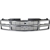 Grila radiator, masca fata Chevrolet C/K/Silverado Classic, 1994-2000, parte montare centrala, 253505-2, Aftermarket