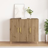 vidaXL Dulap, stejar artizanal, 90x34x80 cm, lemn prelucrat