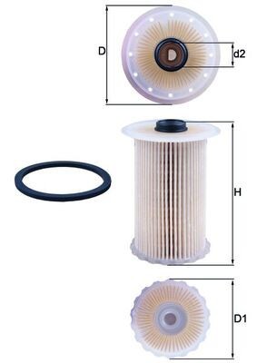 MAHLE KX 229D filtru combustibil foto