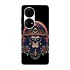 Husa compatibila cu Huawei P50 Pro model Mexican skull, Silicon, TPU, Viceversa, Transparent, Carcasa