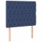 Tablii de pat, 2 buc, albastru, 90x7x78/88 cm, textil