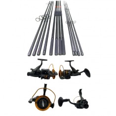 4 Lansete 3, 60 m, 3 Segm si 4 Mulinete Cool Angel Fascinate 8000 cu Baitrunner