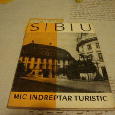 Sibiu - Mic indreptar turistic - 1962- cu harta